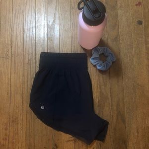 rare navy lululemon mesh shorts